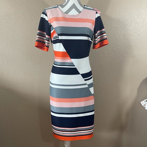 Enfocus Studios Bodycon Dress Geometric Design - Picture 12 of 12